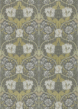 Morris & co Honeysuckle & Tulip Charcoal/Gold Wallpaper