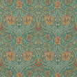 Morris & Co Honeysuckle & Tulip Emerald/Russet Wallpaper