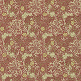 Morris & Co Morris Seaweed Red/Gold Wallpaper