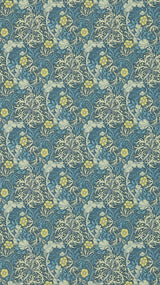 Morris & co Morris Seaweed Ink/Woad Wallpaper