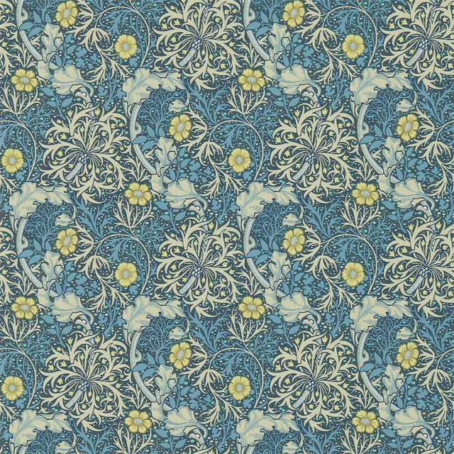 Morris & Co Morris Seaweed Ink/Woad Wallpaper