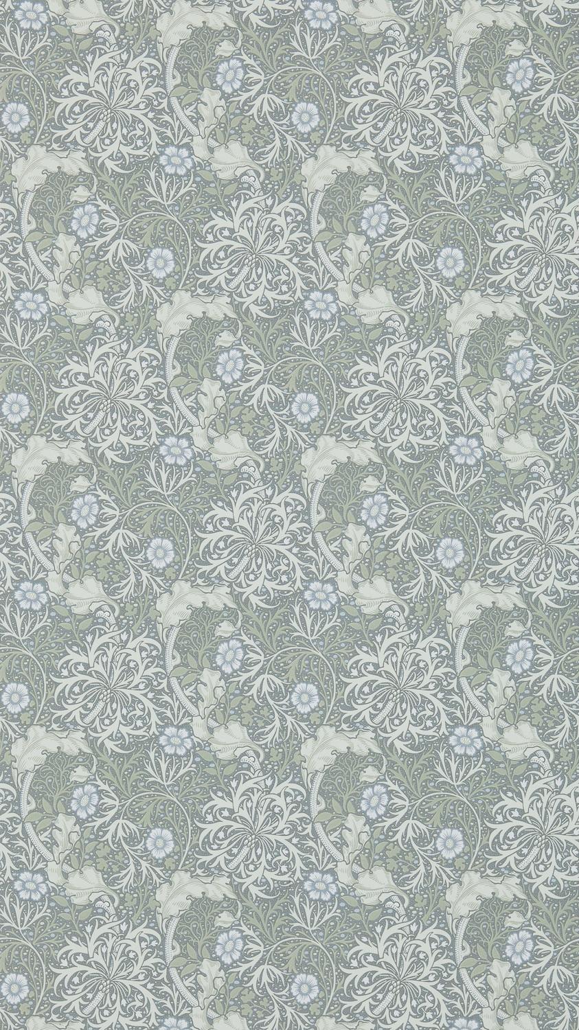 Morris & co Morris Seaweed Silver/Ecru Wallpaper