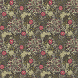 Morris & Co Morris Seaweed Ebony/Poppy Wallpaper