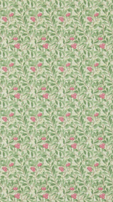 Morris & co Arbutus Olive/Pink Wallpaper