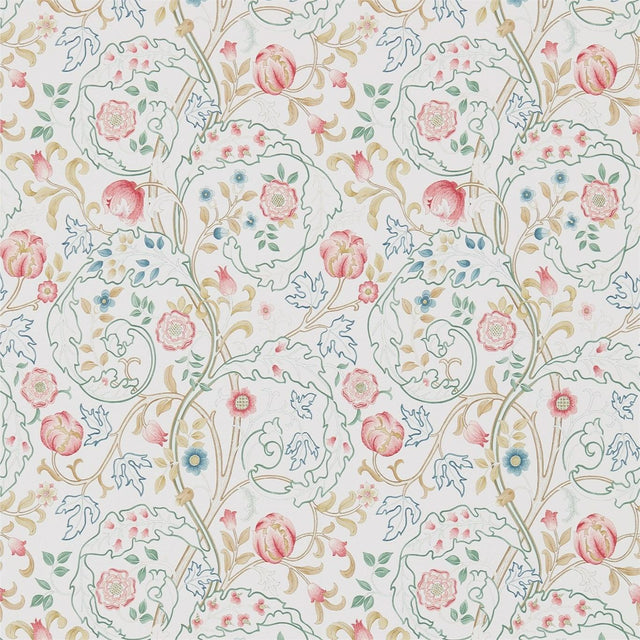 Morris & Co Mary Isobel Pink/Ivory Wallpaper