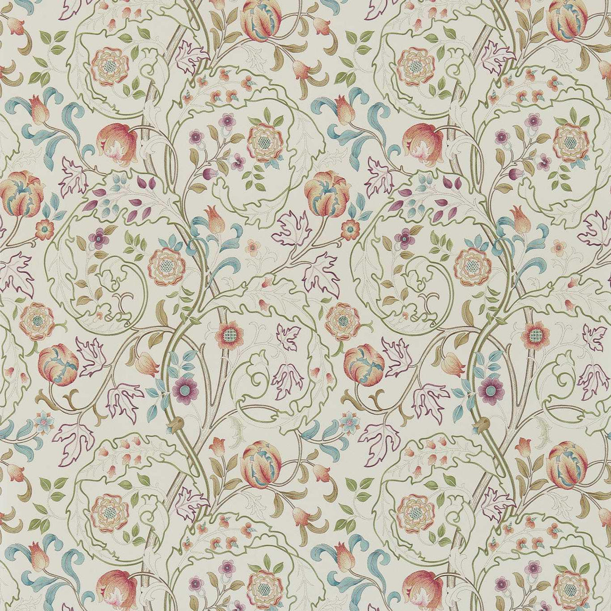 Morris & Co Mary Isobel Rose/Artichoke Wallpaper