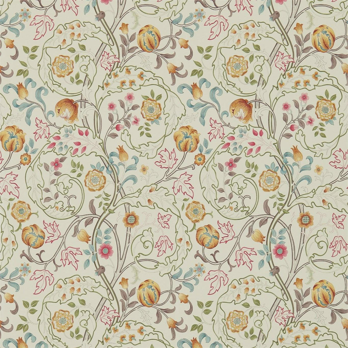 Morris & Co Mary Isobel Russet/Taupe Wallpaper