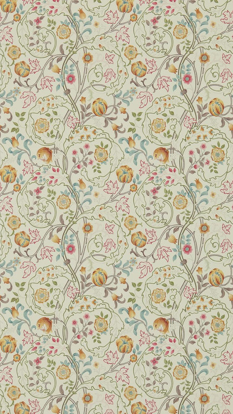 Morris & co Mary Isobel Russet/Taupe Wallpaper