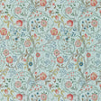 Morris & Co Mary Isobel Silk Blue/Pink Wallpaper