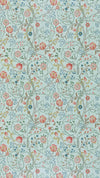 Morris & Co Mary Isobel Silk Blue/Pink Wallpaper