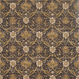 Morris & Co Montreal Charcoal/Mustard Fabric