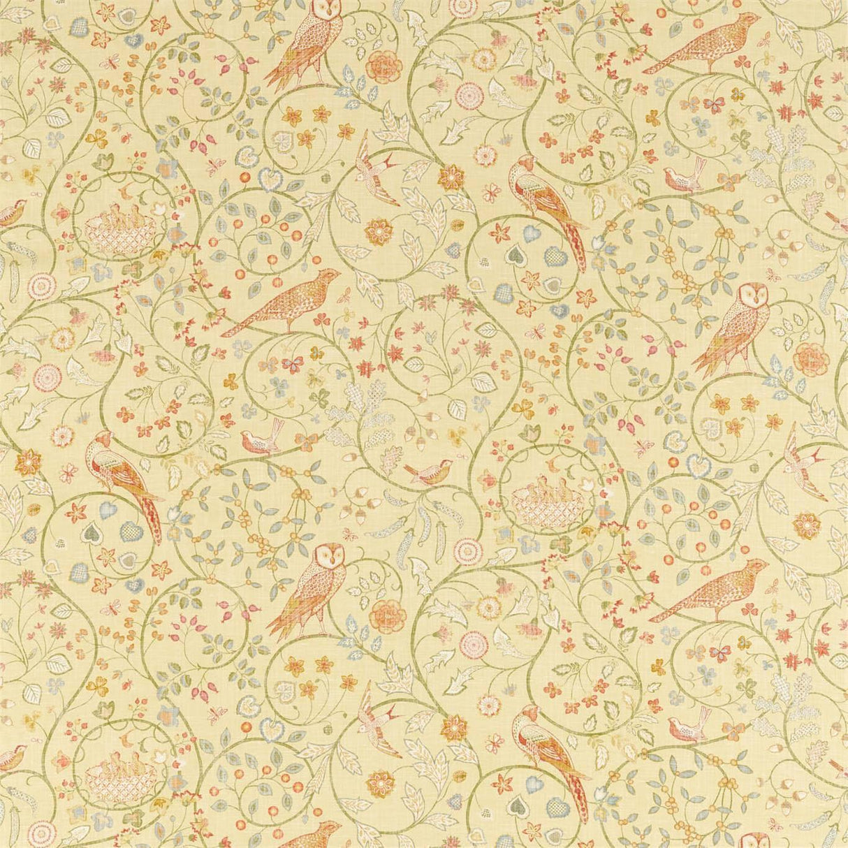 Morris & Co Newill Lemon Fabric