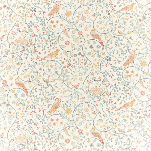 Morris & Co Newill Teal Fabric