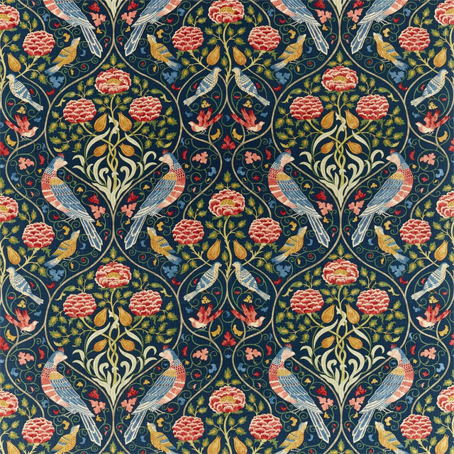 Morris & Co Seasons By May Indigo Fabric