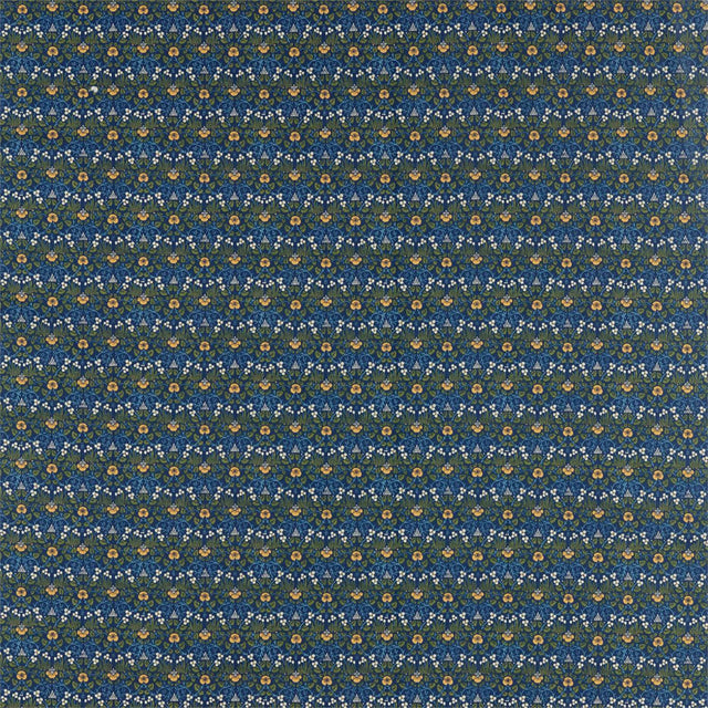 Morris & Co Eye Bright Indigo Fabric