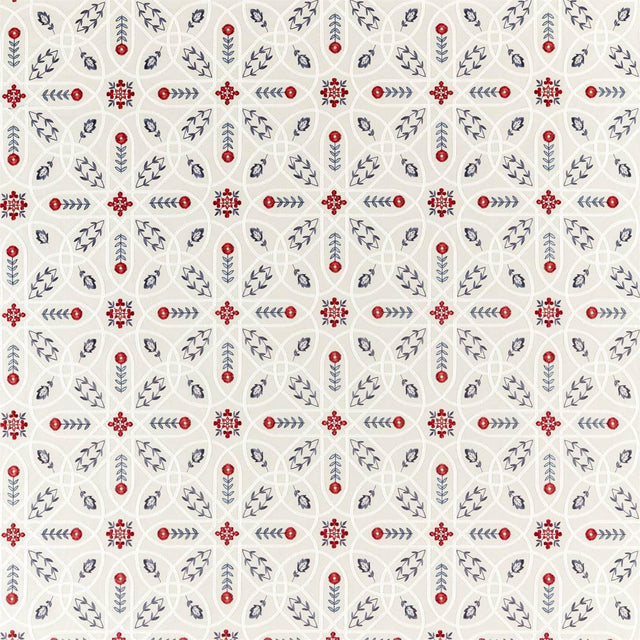 Morris & Co Brophy Embroidery Indigo Fabric