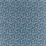Morris & Co Mistletoe Embroidery May Blue Fabric