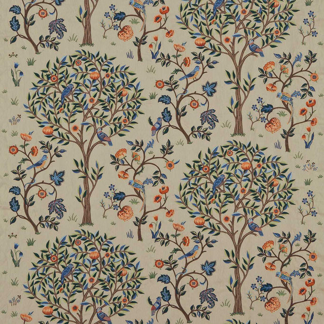 Morris & Co Kelmscott Tree Russet/Forest Fabric