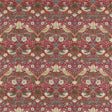 Morris & Co Strawberry Thief Crimson/Slate Fabric