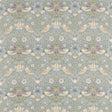 Morris & Co Strawberry Thief Slate/Vellum Fabric