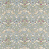 Morris & Co Strawberry Thief Slate/Vellum Fabric