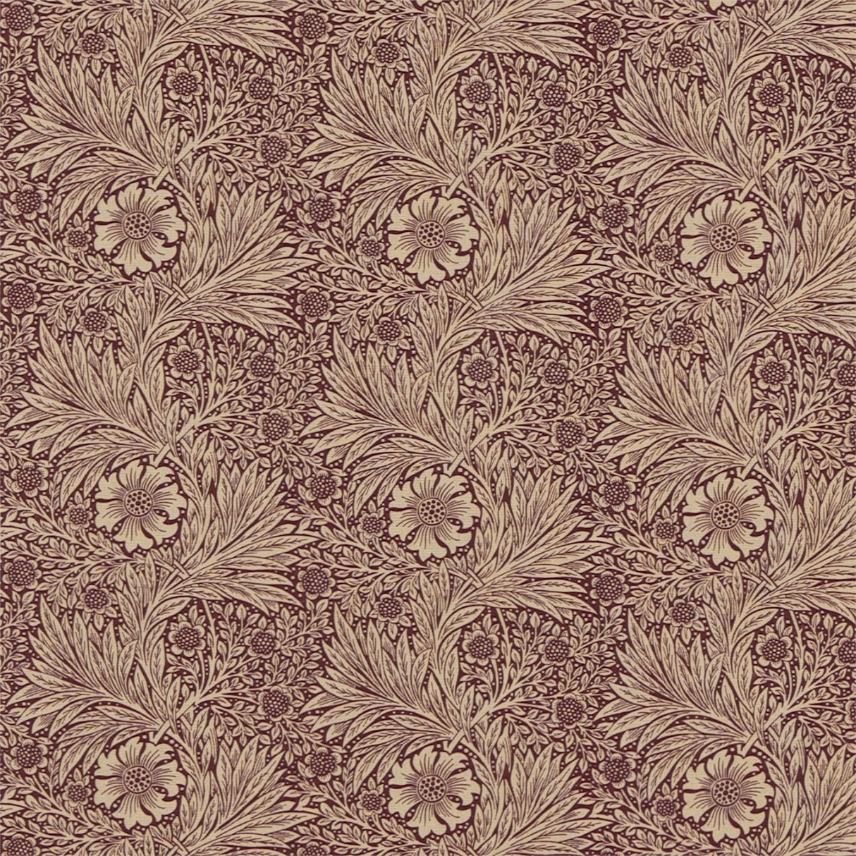 Morris & Co Marigold Brick/Manilla Fabric