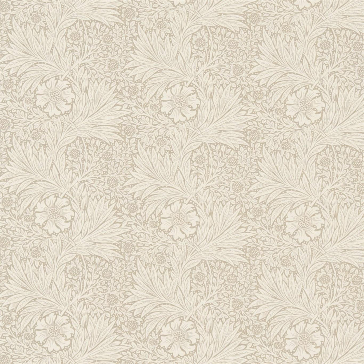 Morris & Co Marigold Linen/Ivory Fabric