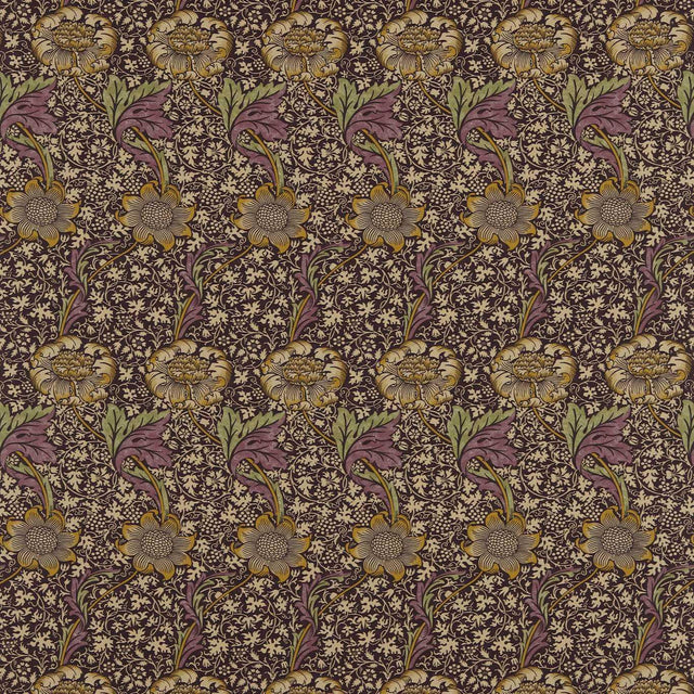Morris & Co Kennet Grape/Gold Fabric