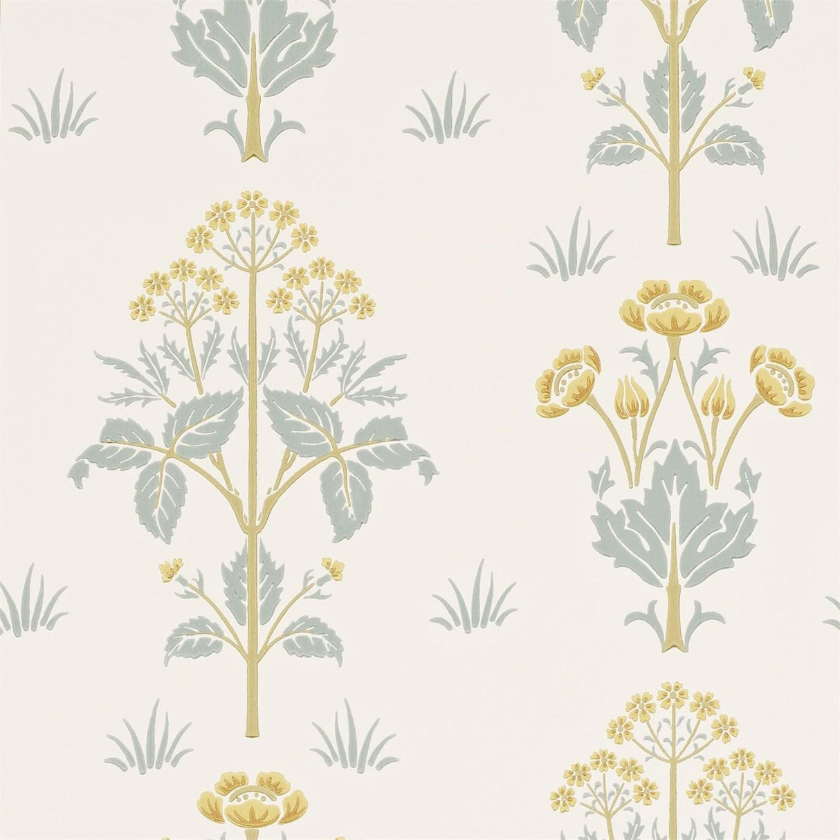 Morris & Co Meadow Street Gold/Slate Wallpaper