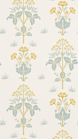 Morris & co Meadow Street Gold/Slate Wallpaper