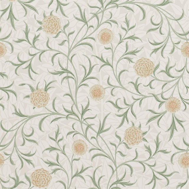 Morris & Co Scroll Thyme/Pear Wallpaper