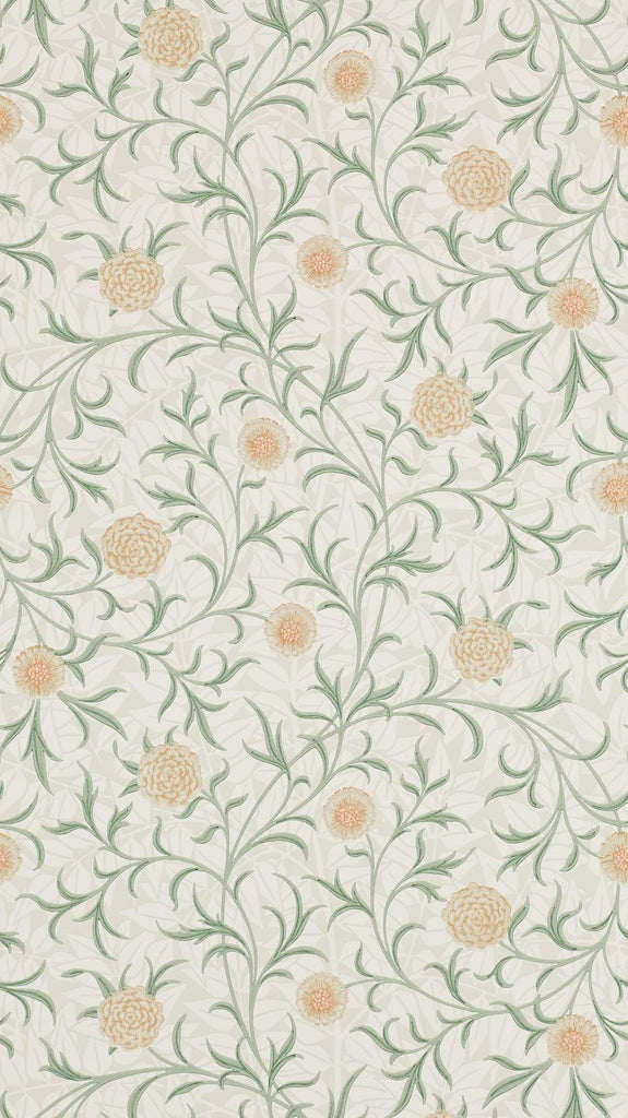 Morris & Co Scroll Thyme/Pear Wallpaper