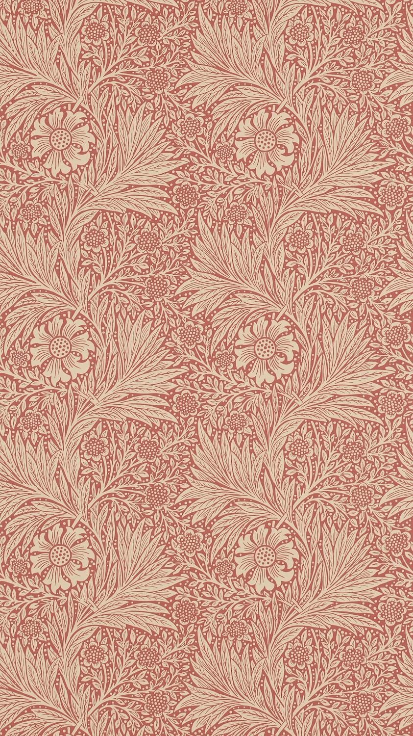 Morris & co Marigold Brick Wallpaper