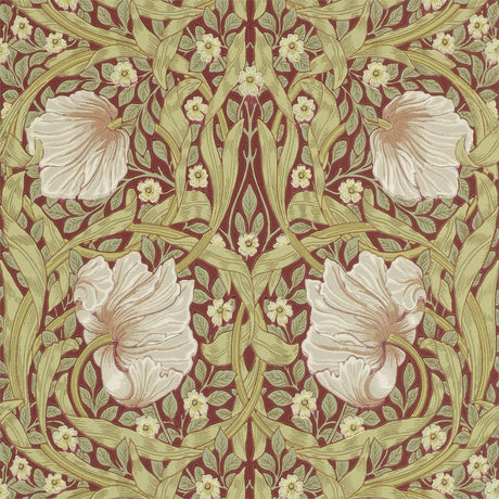 Morris & Co Pimpernel Brick/Olive Wallpaper