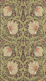 Morris & co Pimpernel Bullrush/Russet Wallpaper