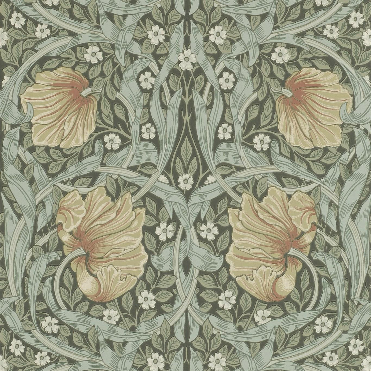 Morris & Co Pimpernel Bayleaf/Manilla Wallpaper
