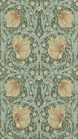 Morris & co Pimpernel Bayleaf/Manilla Wallpaper