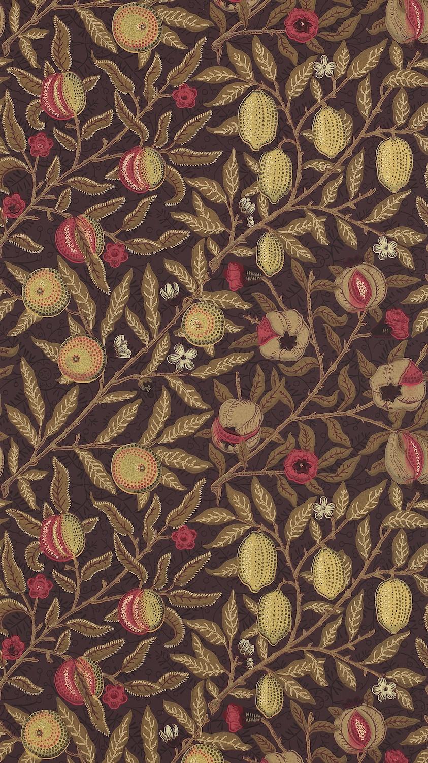 Morris & co Fruit Wine/Manilla Wallpaper