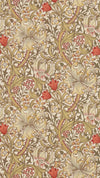 Morris & Co Golden Lily Biscuit/Brick Wallpaper