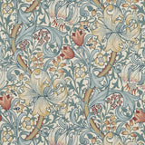 Morris & Co Golden Lily Slate/Manilla Wallpaper