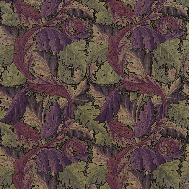 Morris & Co Acanthus Tapestry Grape/Heather Fabric