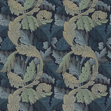 Morris & Co Acanthus Tapestry Indigo/Mineral Fabric