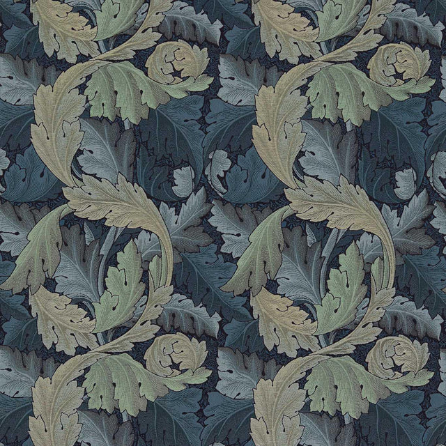 Morris & Co Acanthus Tapestry Indigo/Mineral Fabric