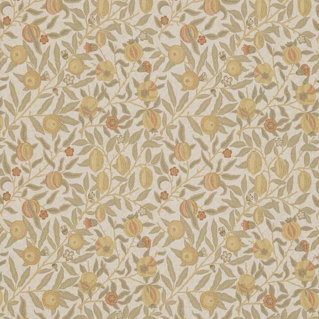 Morris & Co Fruit Parchment/Bayleaf Fabric