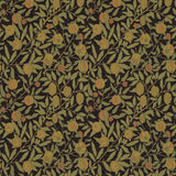 Morris & Co Fruit Black/Claret Fabric
