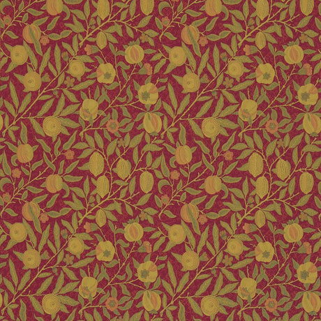 Morris & Co Fruit Crimson/Thyme Fabric