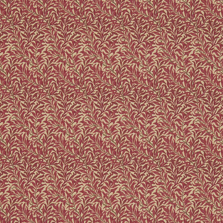 Morris & Co Willow Bough Crimson/Manilla Fabric
