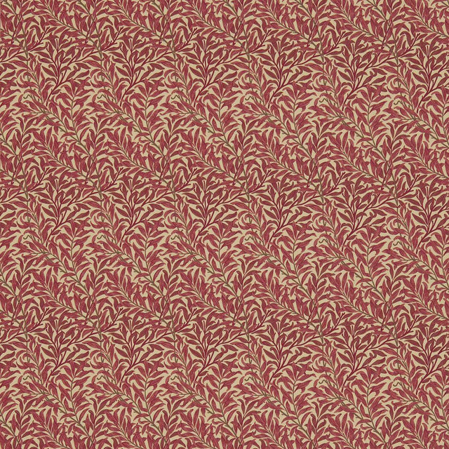 Morris & Co Willow Bough Crimson/Manilla Fabric