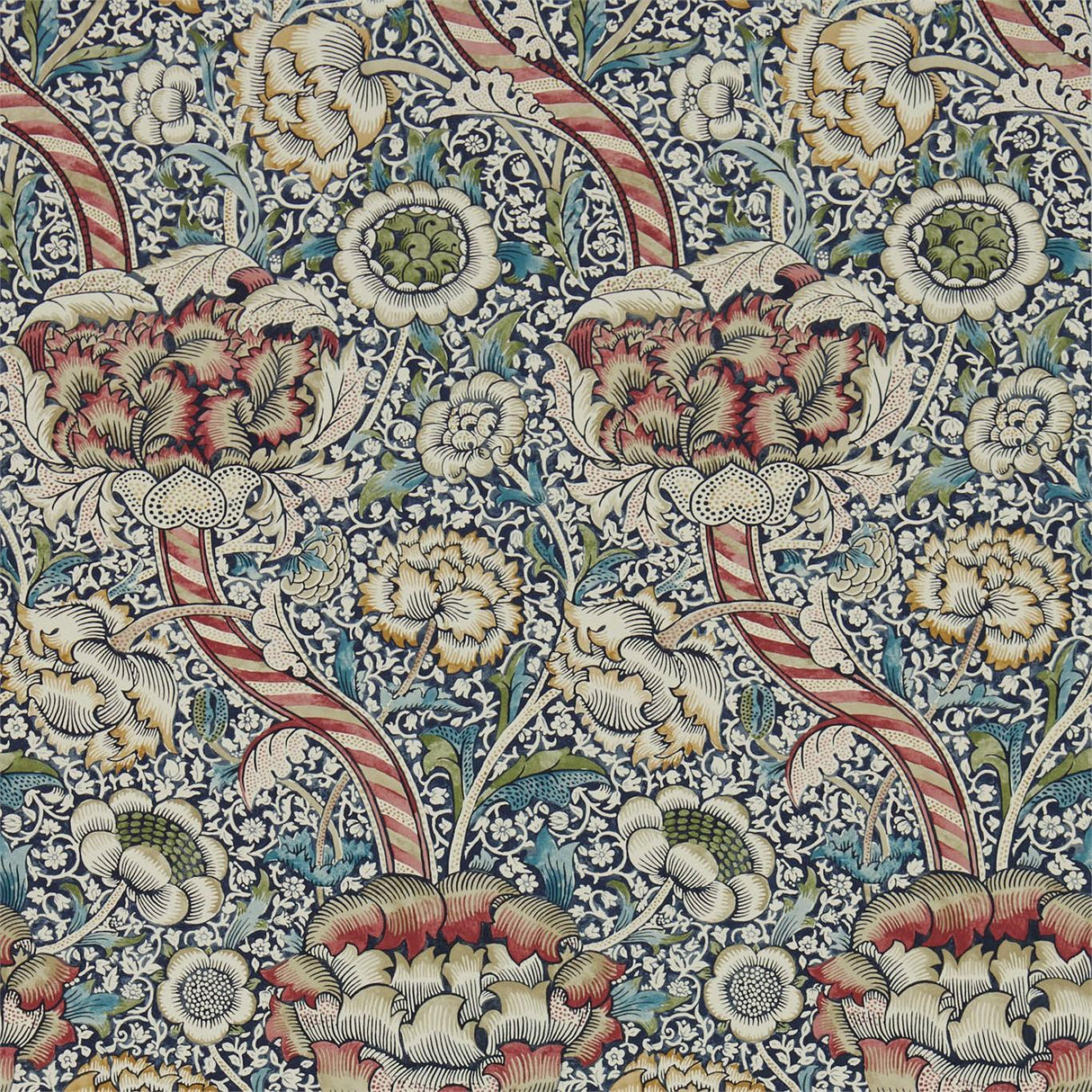 Morris & Co Wandle Indigo/Madder Wallpaper