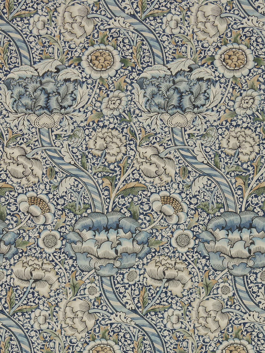 Morris & co Wandle Blue/Stone Wallpaper